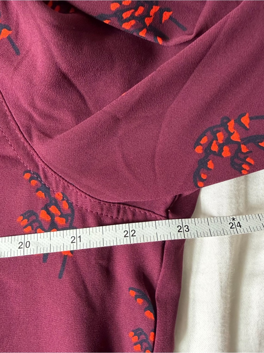 LOFT XL Burgundy Button-Down Shirt - Picture 5 of 6